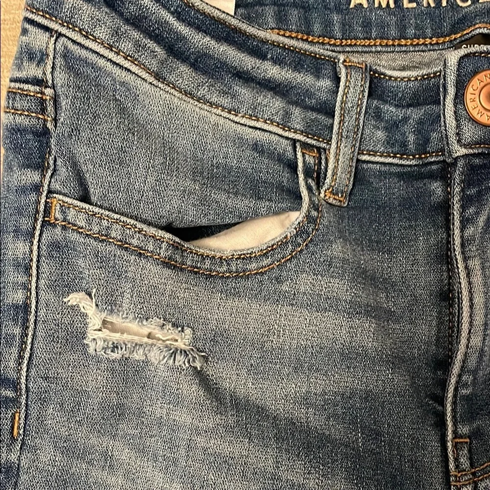 American Eagle Outfitters Women's Blue Jeans - Picture 7 of 13